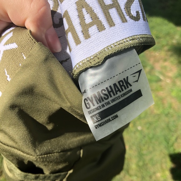 Gymshark Olive Green Biker Shorts - Picture 7 of 7